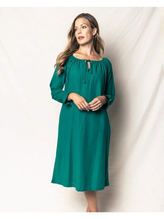 Petite Plume Other - NEW Petite Plume Womens Delphine Flannel Nightgown Green 100% Cotton